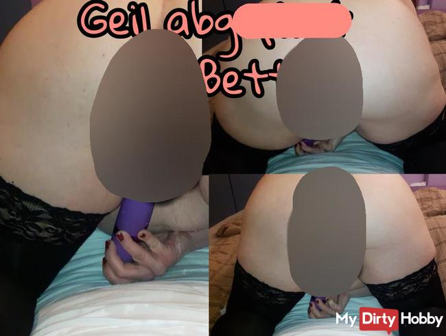 Geil abgepisst im Bett