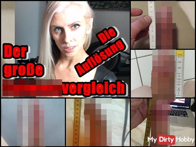 Der große Schwanzvergleich - Die Auflösung
