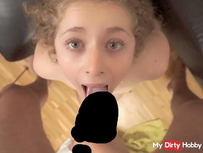 Direkt In Den Hals Gewichst ! Maulfick Für Mary