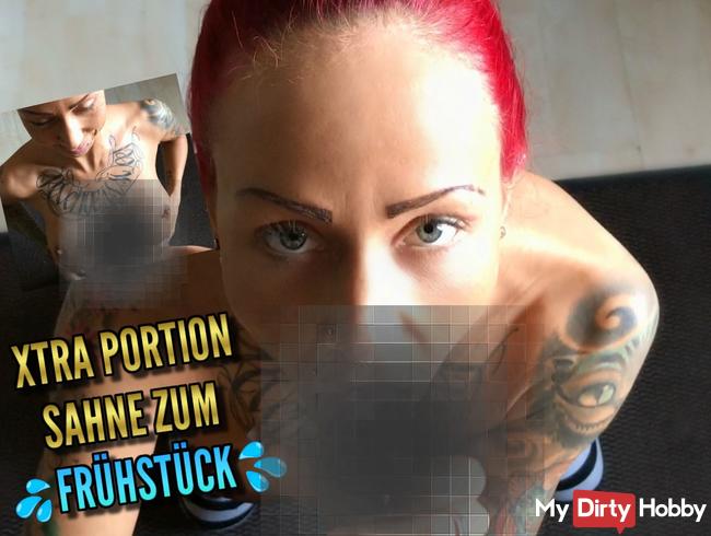 Schwanz zum Frühstück - Ungeschminkt und geil !