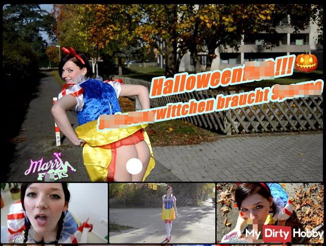 Schwanzwittchen braucht Sperma!!! Halloweensfick!!!