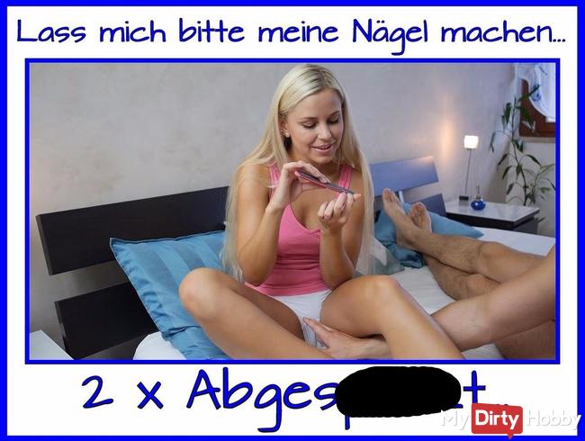 2x Abgespritzt beim Nägel machen
.