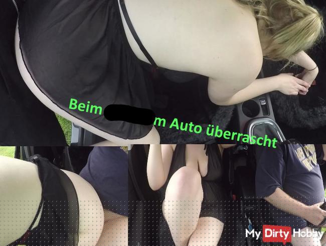Gefickt im Auto und überrascht von Spanner