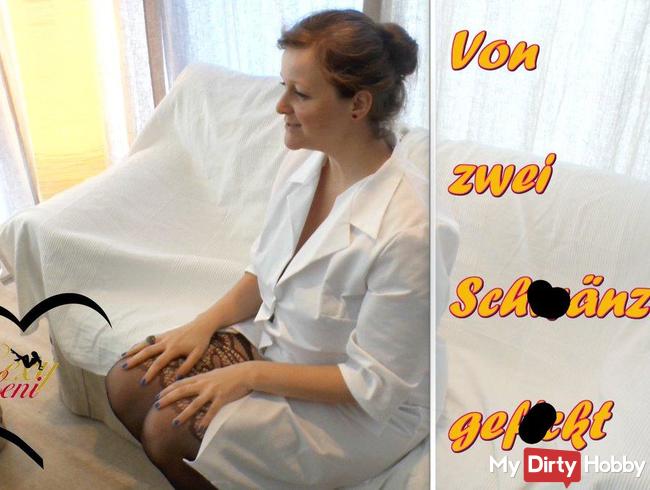 Von zwei Schwänzen gefickt