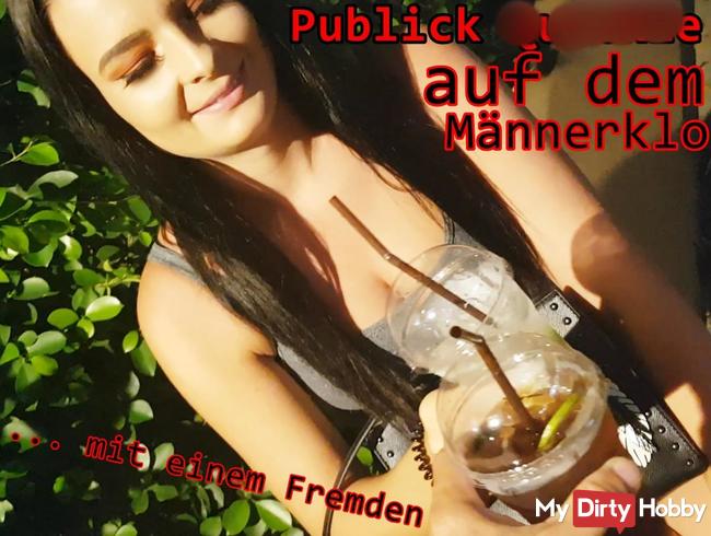 PUBLIK Quickie auf dem Männerklo, mit einem FREMDEN
