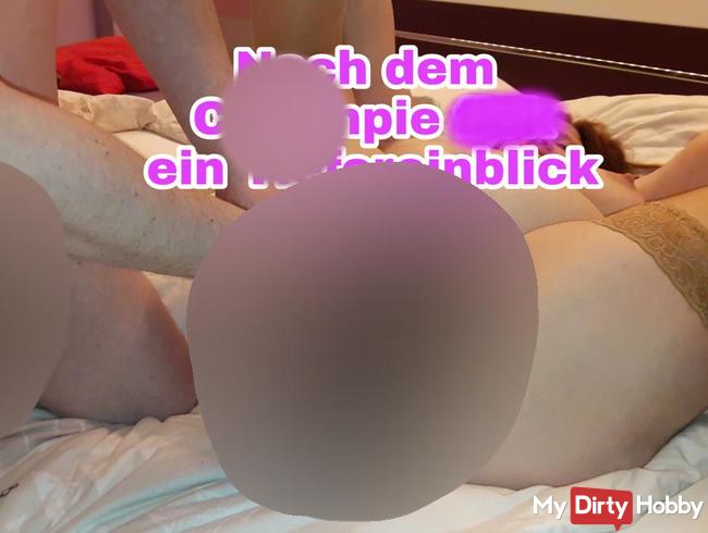 Nach dem Creampie Fick ein tiefer Einblick