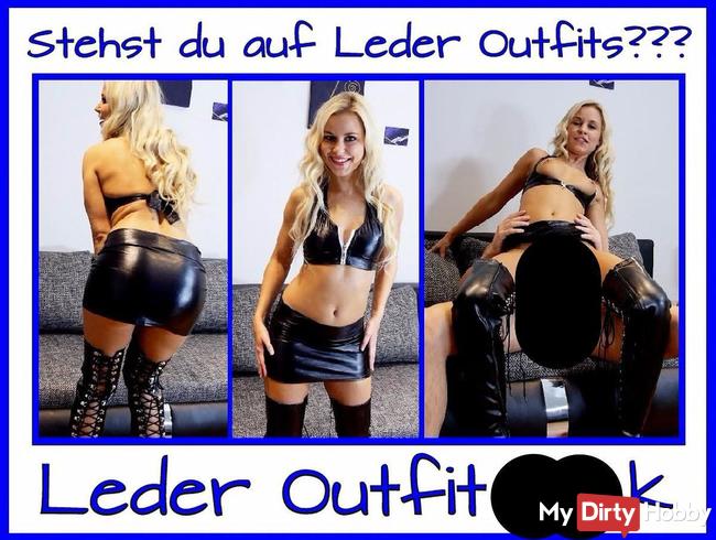 Leder Outfit Fick mit Creampie...