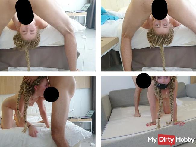 Fotzenbehandlung Extrem - Mit Gummischwanz Geknebelt