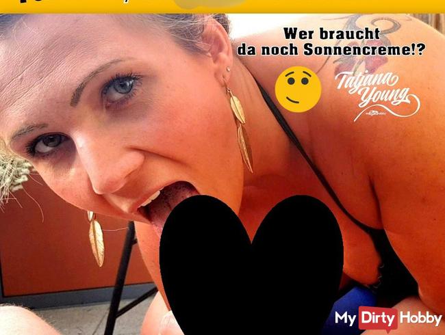 Public! Speed-Blowjob auf Balkonien!