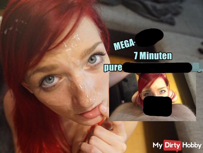 7 Minuten pure Schwanz Entsaftung. MEGA-FACIAL