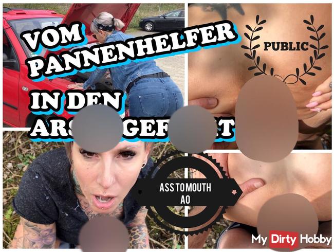 Vom Pannenhelfer public in den Arsch gefickt!