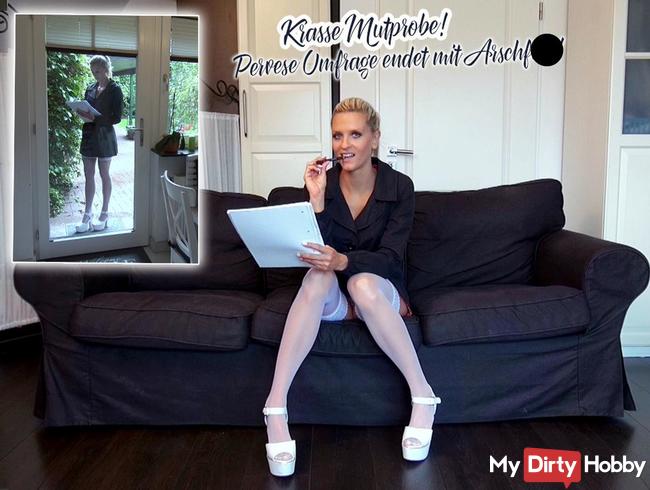 Krasse Mutprobe! Perverse Umfrage endet mit Arschfick!