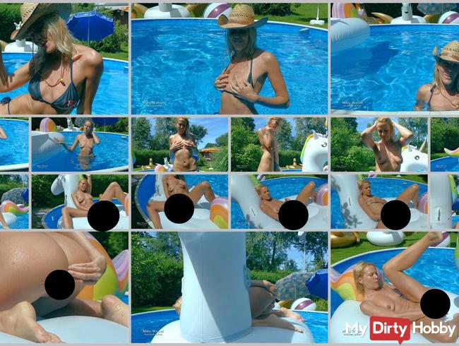 Spontan im Pool
