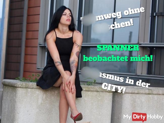 Heimweg ohne Höschen!Orgasmus in der CITY!