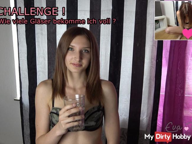 PISS CHALLENGE ! | Wie viele Gläser bekomme ich vollgepisst !?