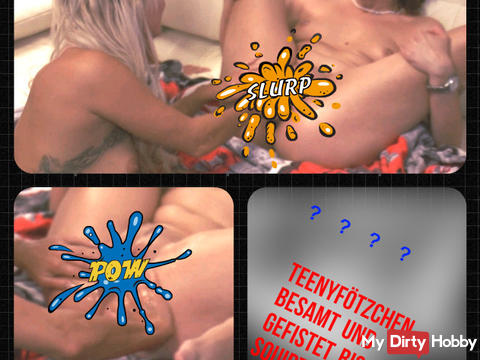 Teenymuschi -Sperma-Fist mit nassem Squirt !
