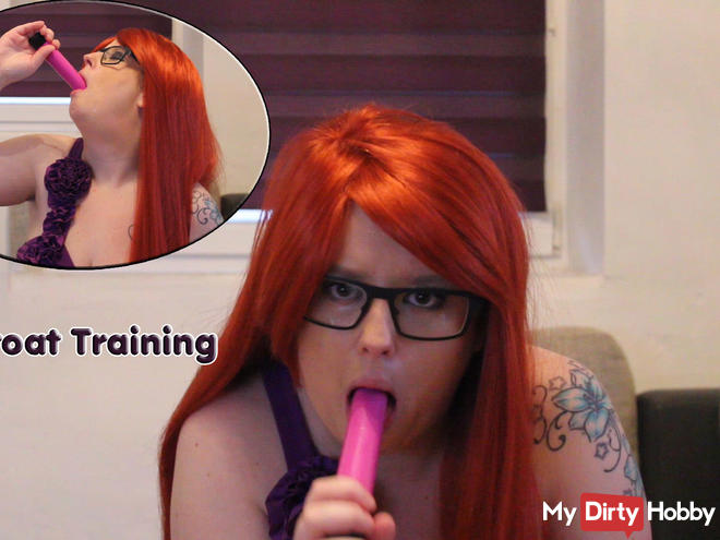 How do you bukkake Deep throat trainieren